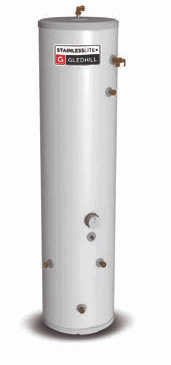 Gledhill stainless lite plus slimline indirect unvented cylinder