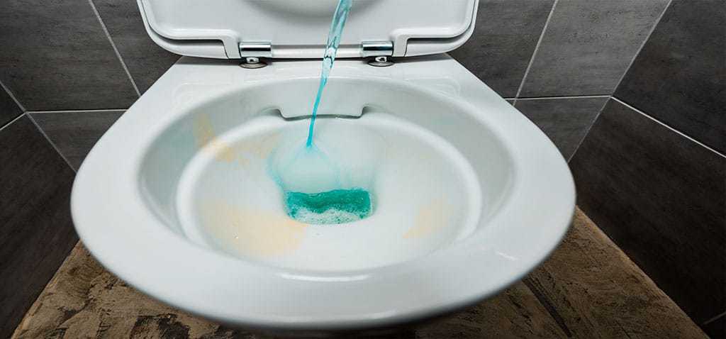 Pour-Washing-up-Liquid-Into-Toilet-Bowl