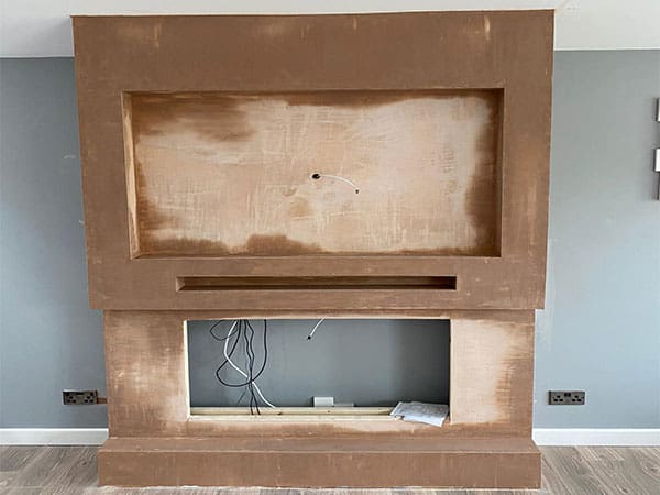 Fire Place Plastered